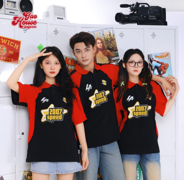 Áo thun lớp ở Biên Hòa cổ bẻ