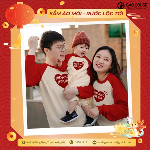 Đồng phục gia đình mùa đông ở Hà Nam