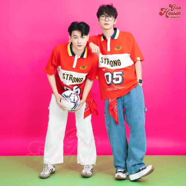 Đồng phục học sinh Nha Trang có cổ phối màu 