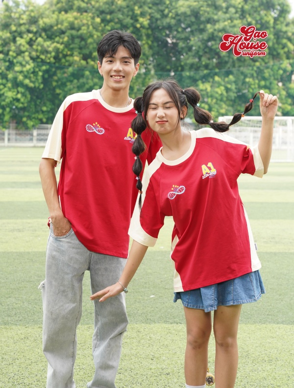 Đồng phục học sinh tiểu học Biên Hòa cổ tròn