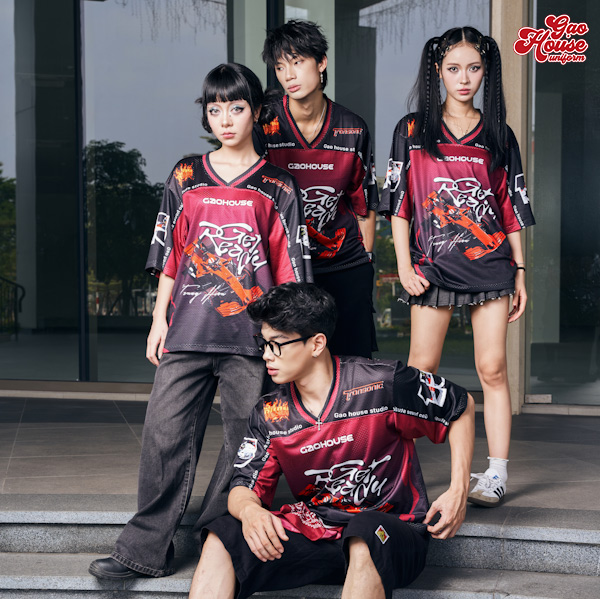 Mẫu áo lớp Biên Hòa cổ V