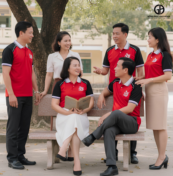 áo đồng phục họp lớp kỉ niệm 30 năm màu đỏ