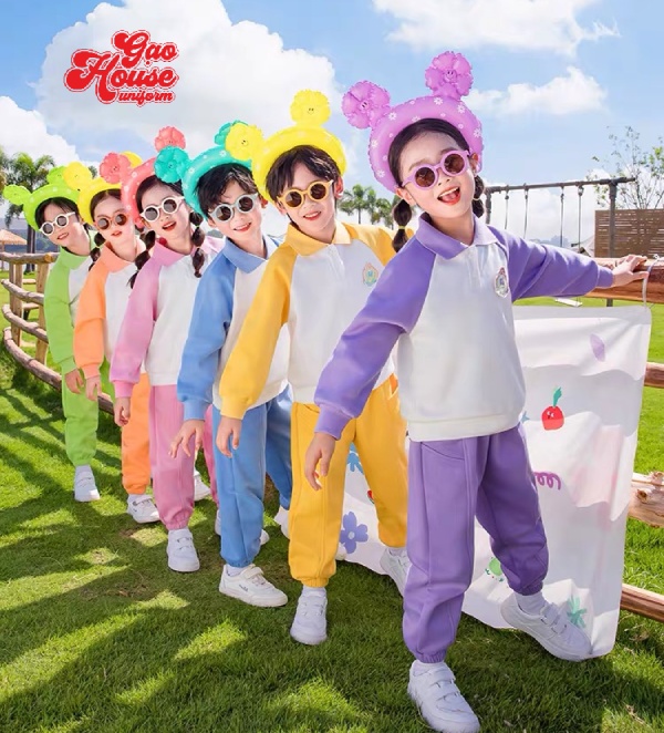 áo đồng phục lớp mầm non màu tím