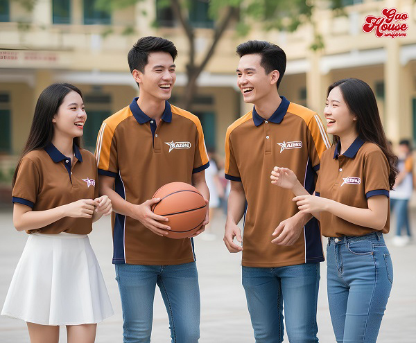 áo lớp màu nâu