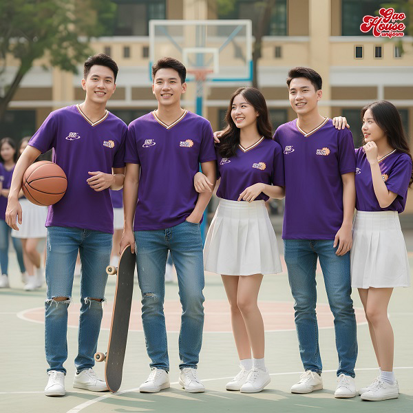 Áo lớp màu tím lavender