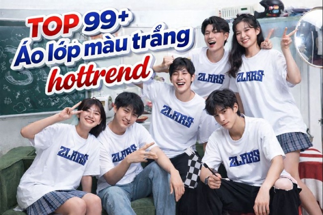áo lớp màu trắng