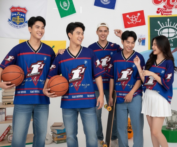 áo lớp màu xanh đen đẹp