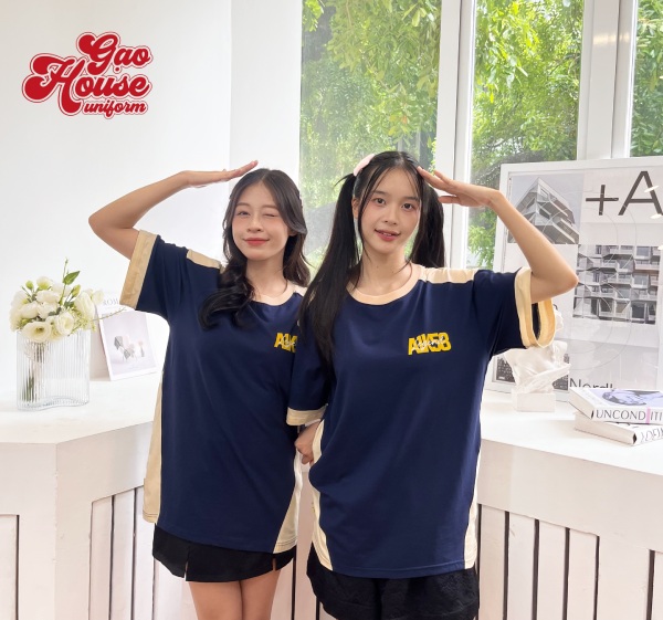 áo lớp màu xanh đen