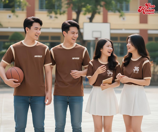 áo lớp nâu