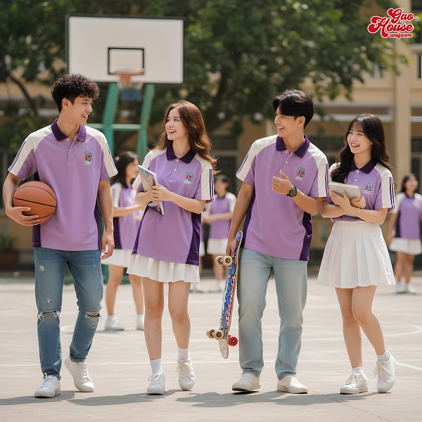 áo lớp tím