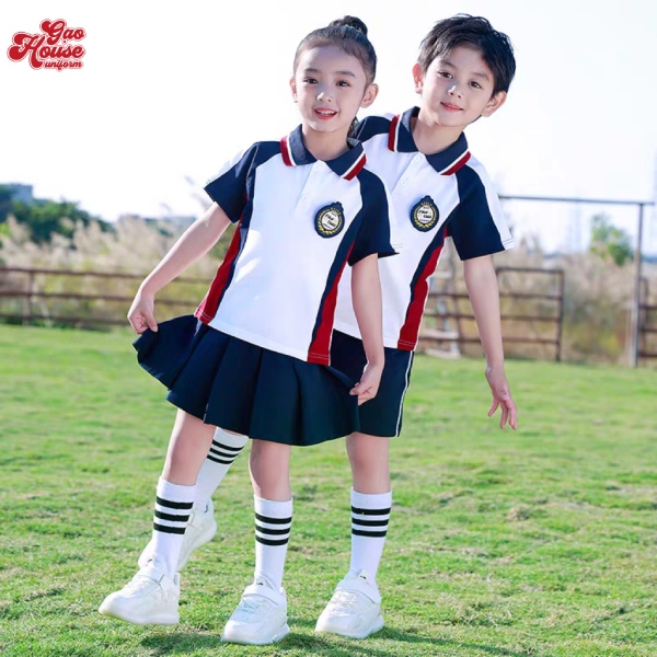 Áo polo lớp màu trắng