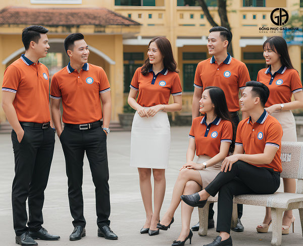 đồng phục họp lớp 10 năm màu cam