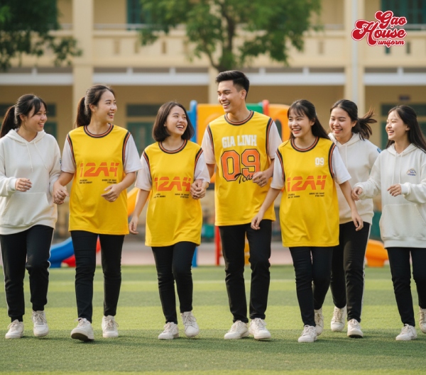 đồng phục lớp màu vàng