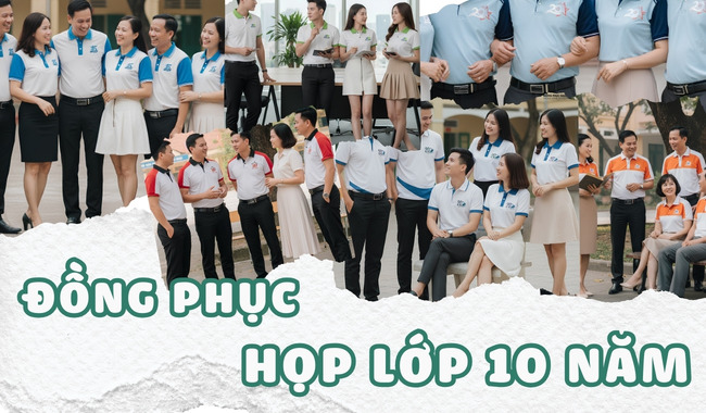 Gạo House may áo đồng phục họp lớp 10 năm