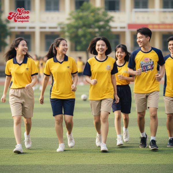 in áo lớp vàng cam