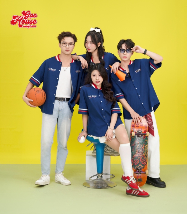 áo sơ mi lớp màu xanh than