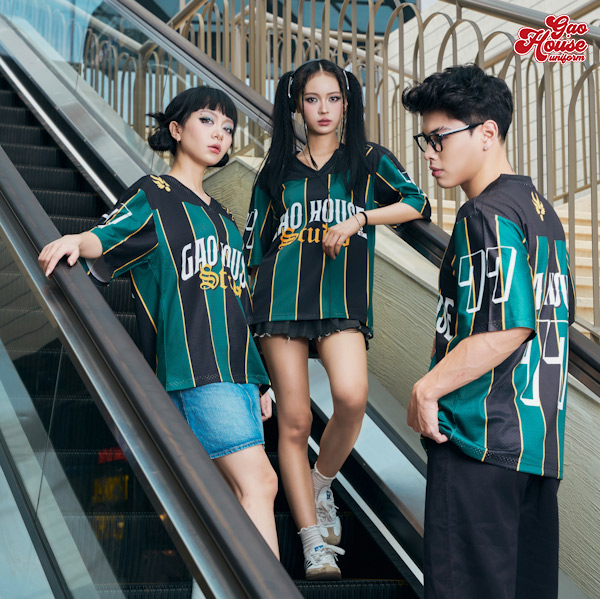 in áo đồng phục lớp màu xanh ngọc