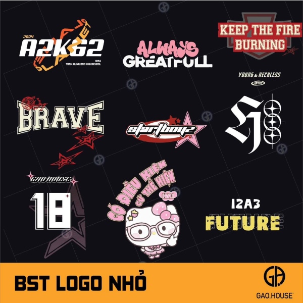 Logo áo lớp màu xanh dương