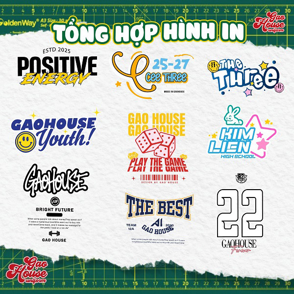 logo áo lớp màu xanh lá