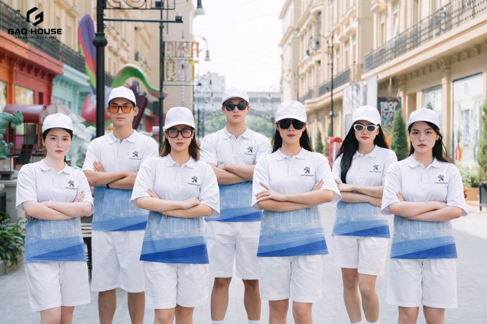 Áo đồng phục nhóm đa sắc màu teambuilding