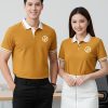 áo polo doanh nghiệp màu vàng mù tạt
