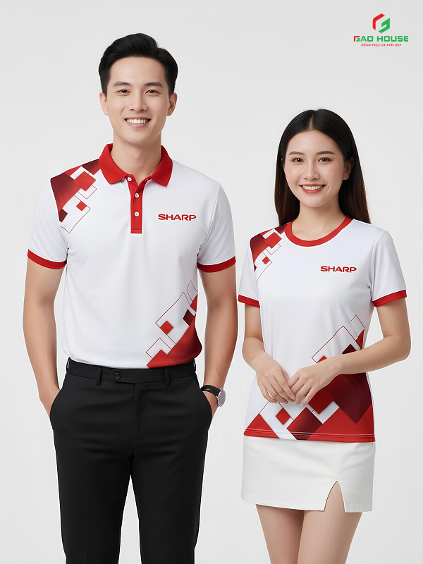 Đồng phục 3d cổ tròn in chuyển nhiệt cao cấp, không bai màu