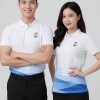 áo 3d doanh nghiệp màu trắng cổ bẻ