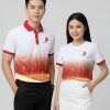áo 3d doanh nghiệp màu trắng đỏ