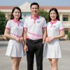 áo họp lớp 20 năm màu trắng hồng