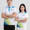 áo phông 3d màu trắng phối xanh