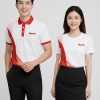 áo polo 3d màu trắng đỏ