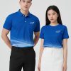 áo polo 3d màu xanh dương phối trắng