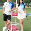 áo polo 3d thể thao màu trắng xanh