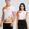 áo thun 3d màu trắng cam
