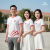 áo thun đồng phục họp lớp 20 năm màu trắng đỏ