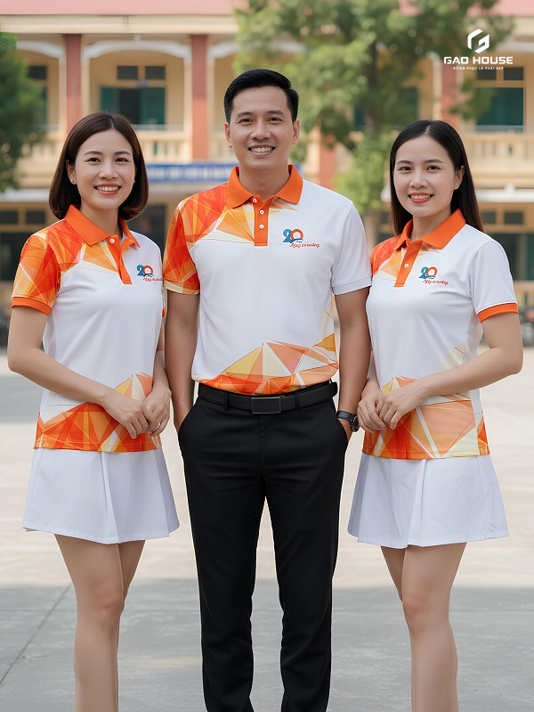 đồng puc họp lớp 20 năm màu trắng cam