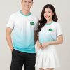 đồng phục phúc long màu trắng xanh