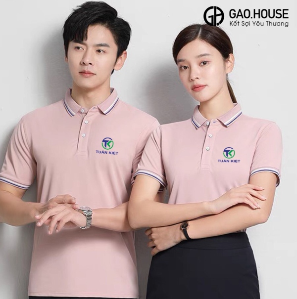 áo đồng phục màu hồng cho nam giới