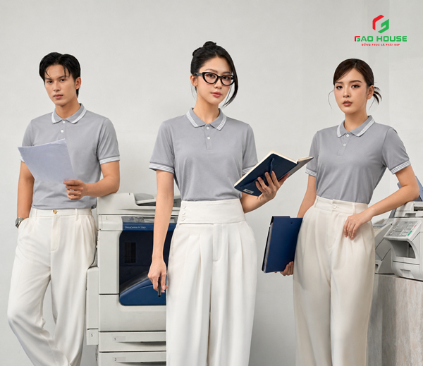 áo đồng phục màu xám giá rẻ