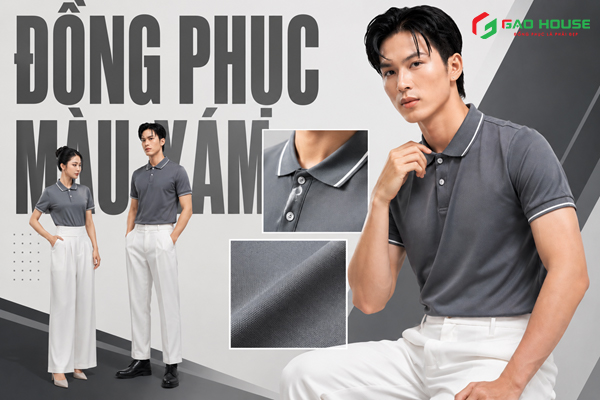 áo đồng phục màu xám
