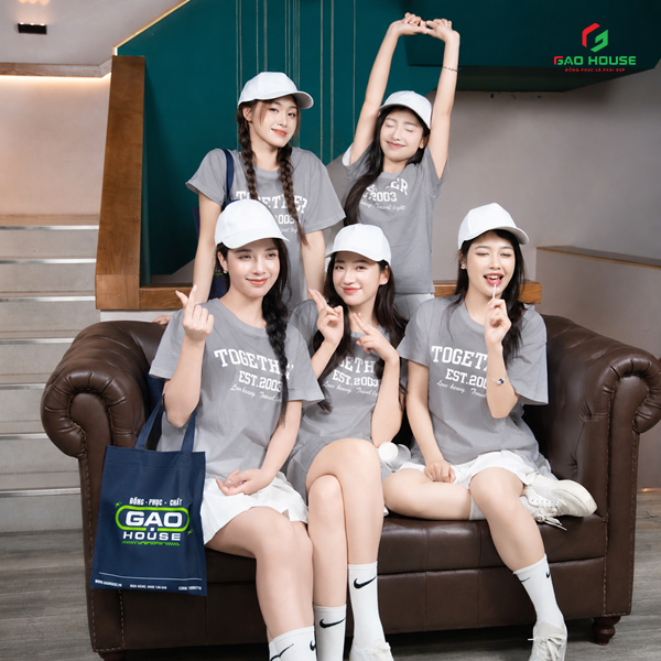 áo đồng phục xám 