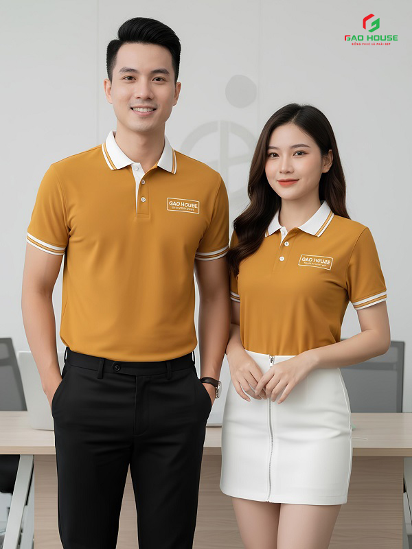 áo polo doanh nghiệp màu vàng