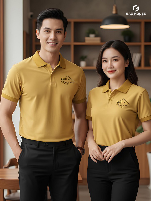 áo polo đồng phục nhà hàng ở quảng ninh