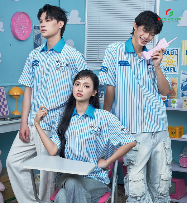 Áo sơ mi lớp cắm trại hè