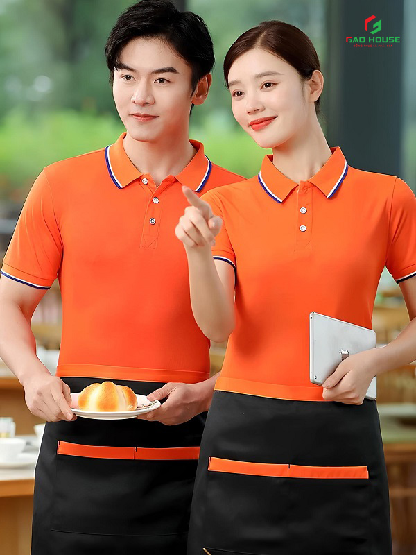 áo thun đồng phục nhà hàng khách sạn