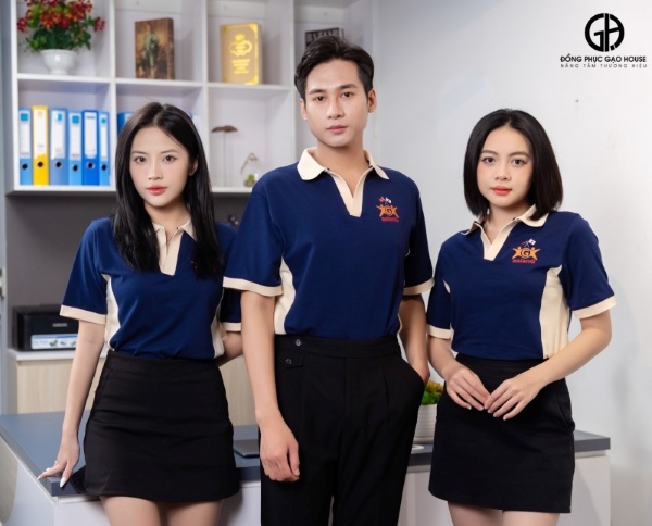 bộ sưu tập mẫu áo đồng phục màu tím