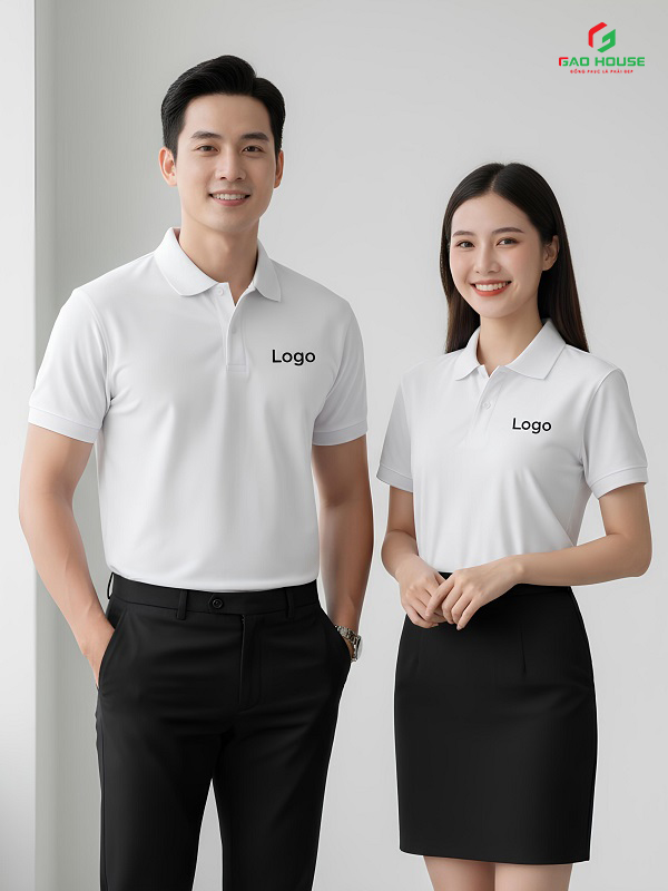 Đồng phục doanh nghiệp màu trắng