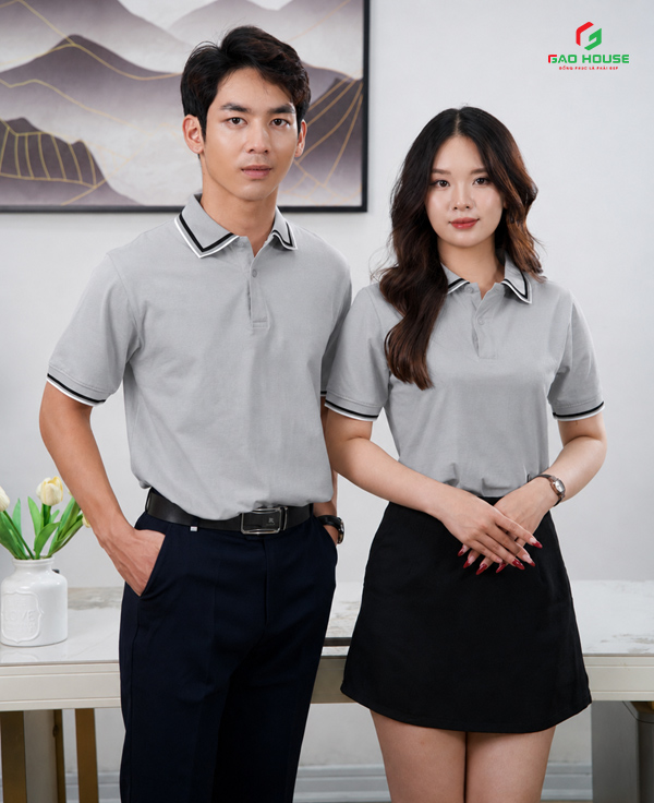 đồng phục doanh nghiệp màu xám