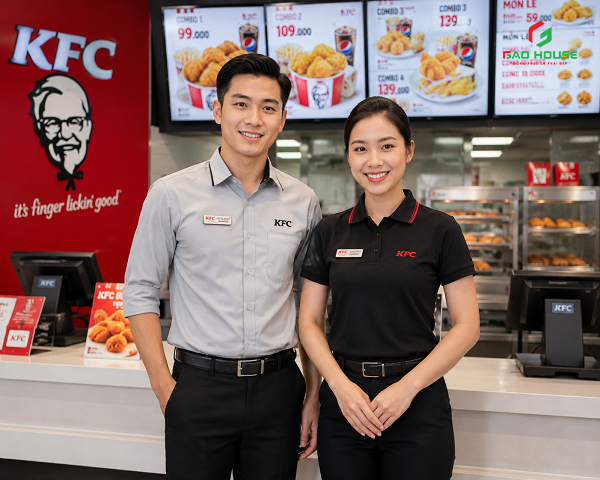 đồng phục quản lý kfc