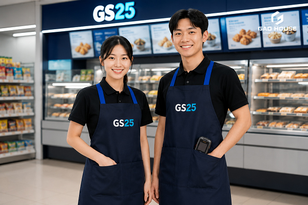 đồng phục tạp dề gs25